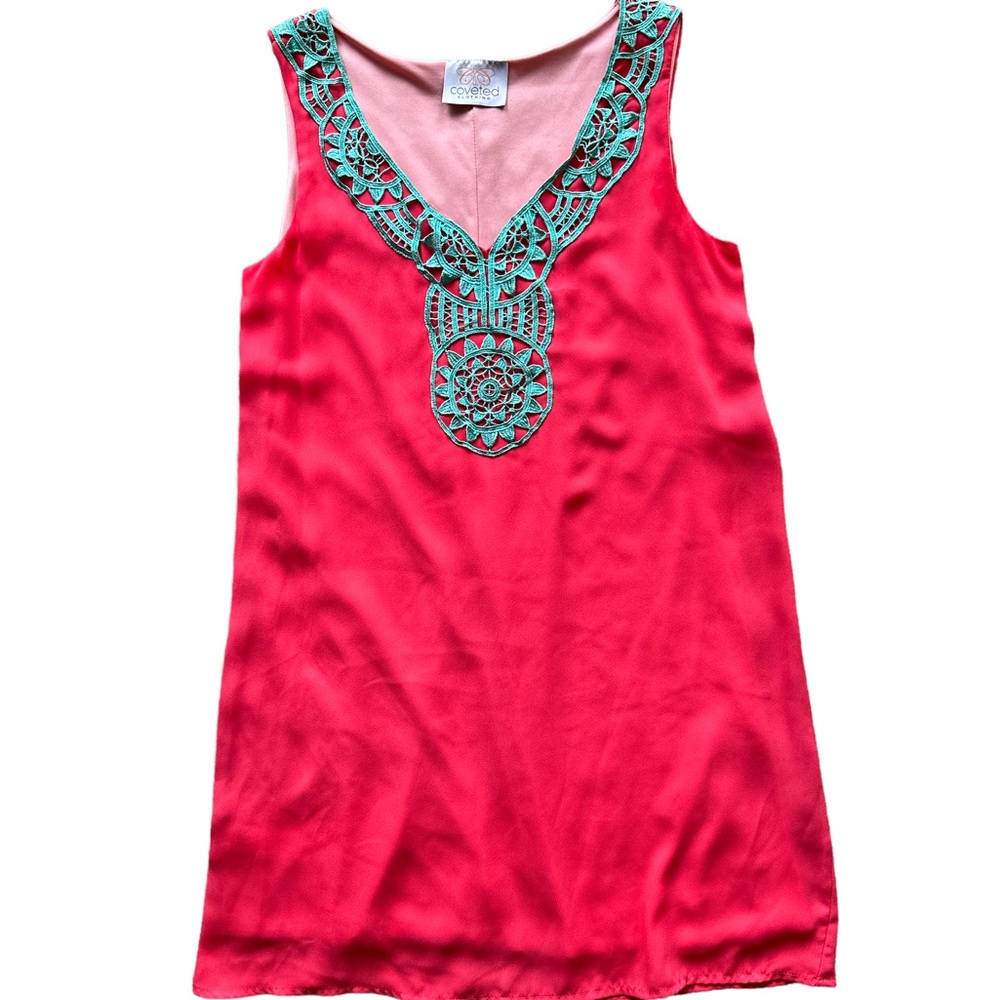 Stretchy casual A-line shift dress